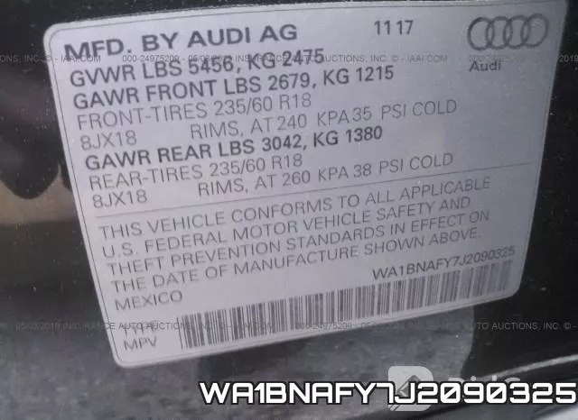 WA1BNAFY7J2090325 фото 10