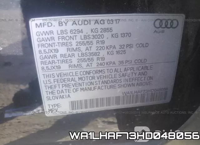 WA1LHAF73HD048056 фото 10