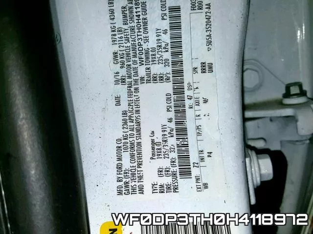 WF0DP3TH0H4118972 фото 2