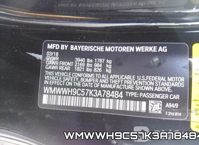 WMWWH9C57K3A78484 фото 10