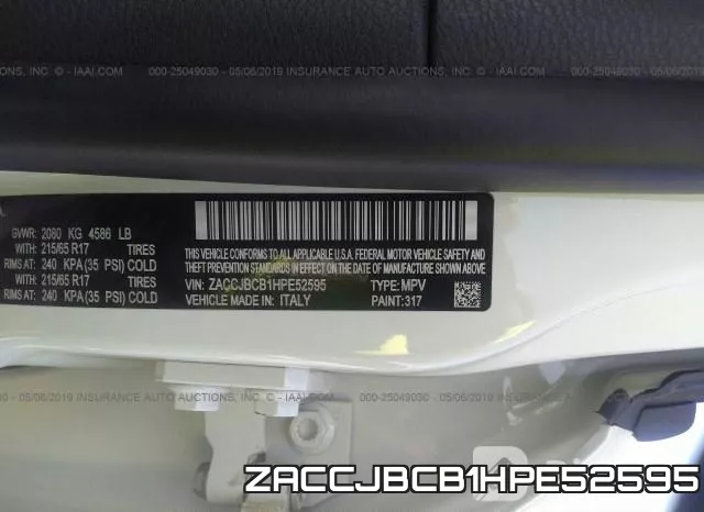 ZACCJBCB1HPE52595 фото 10