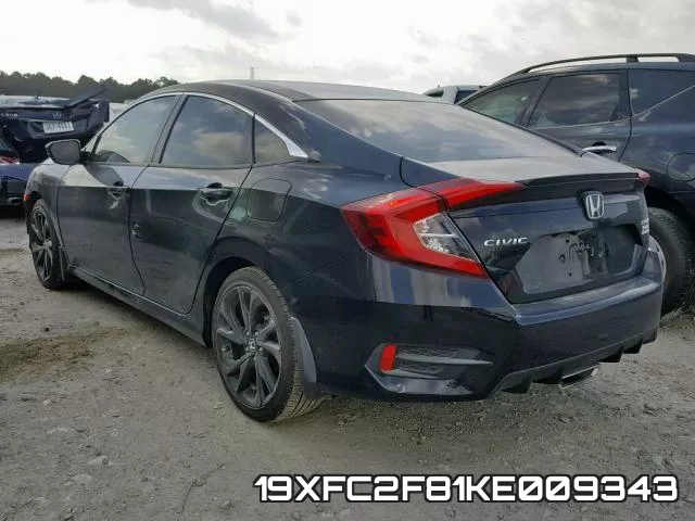 19XFC2F81KE009343 фото 4