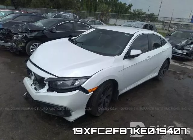 19XFC2F87KE019407 фото 3