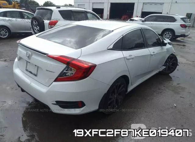19XFC2F87KE019407 фото 5