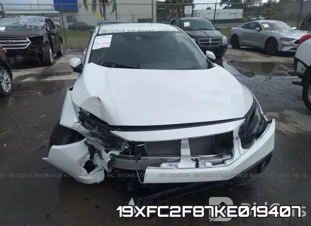 19XFC2F87KE019407 фото 7