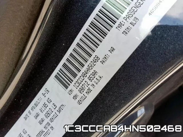 1C3CCCAB4HN502468 фото 2