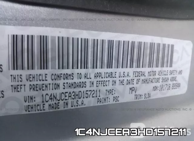 1C4NJCEA3HD157211 фото 10