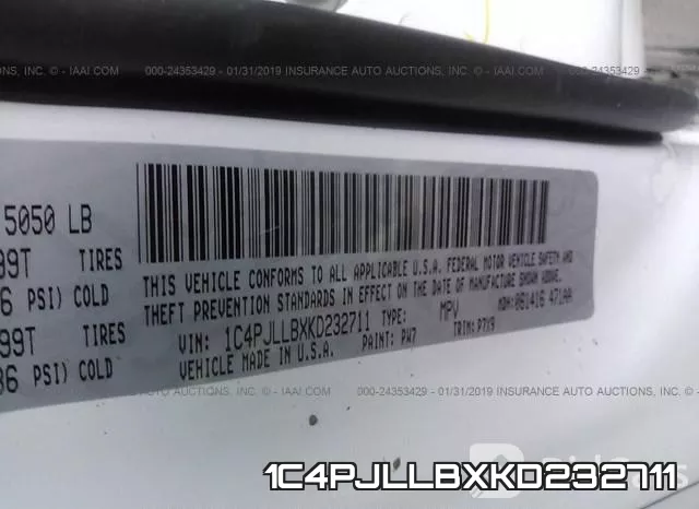 1C4PJLLBXKD232711 фото 10