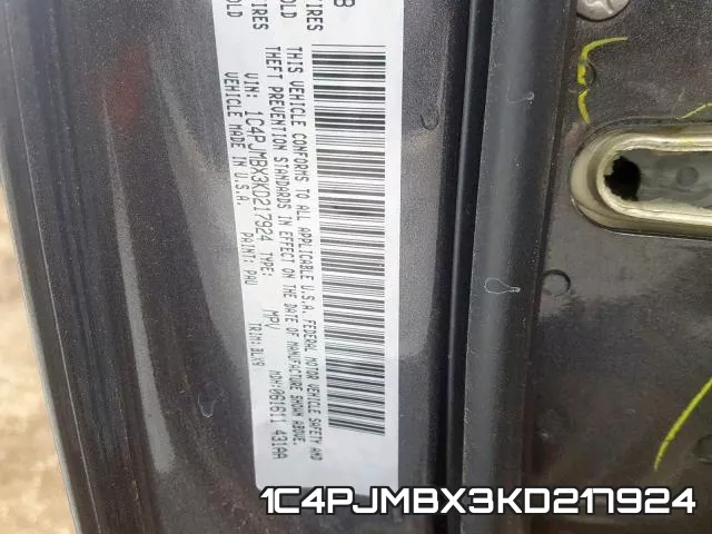 1C4PJMBX3KD217924 фото 2