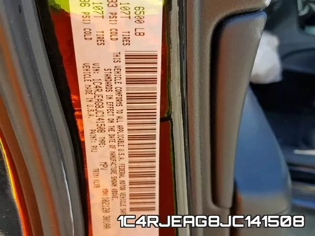 1C4RJEAG8JC141508 фото 2