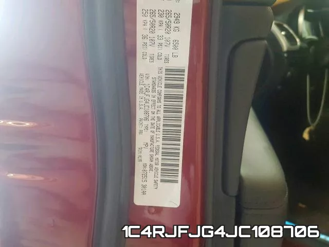 1C4RJFJG4JC108706 фото 2