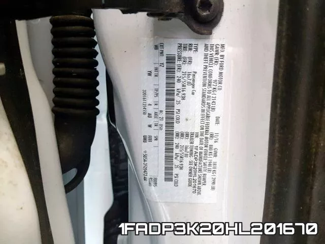 1FADP3K20HL201670 фото 2