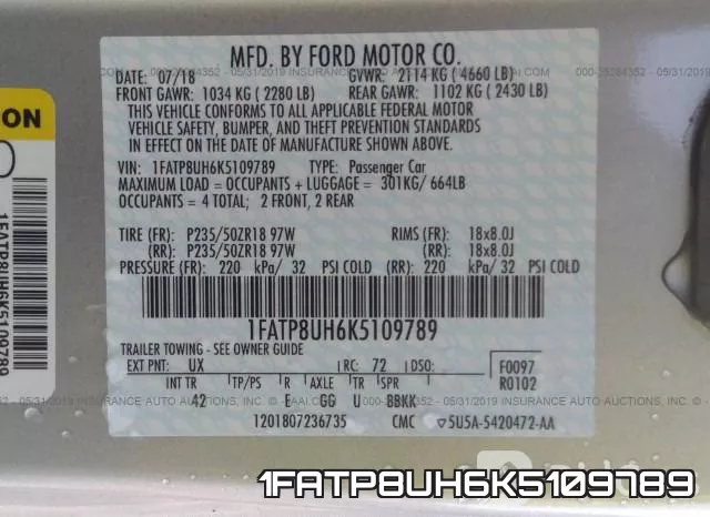 1FATP8UH6K5109789 фото 10