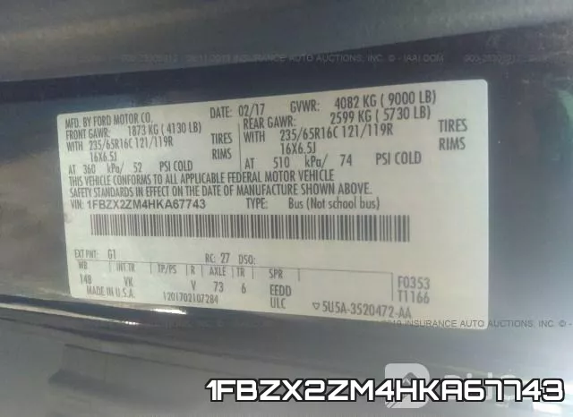 1FBZX2ZM4HKA67743 фото 10