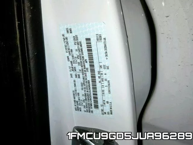 1FMCU9GD5JUA96289 фото 2