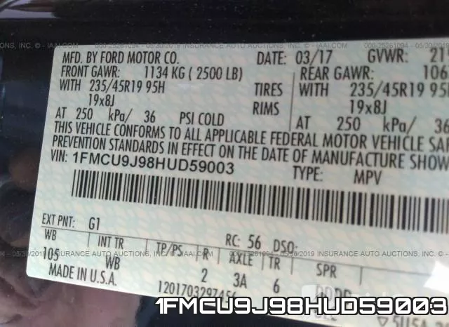 1FMCU9J98HUD59003 фото 10