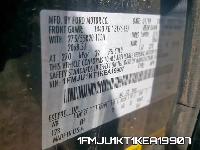 1FMJU1KT1KEA19907 фото 2
