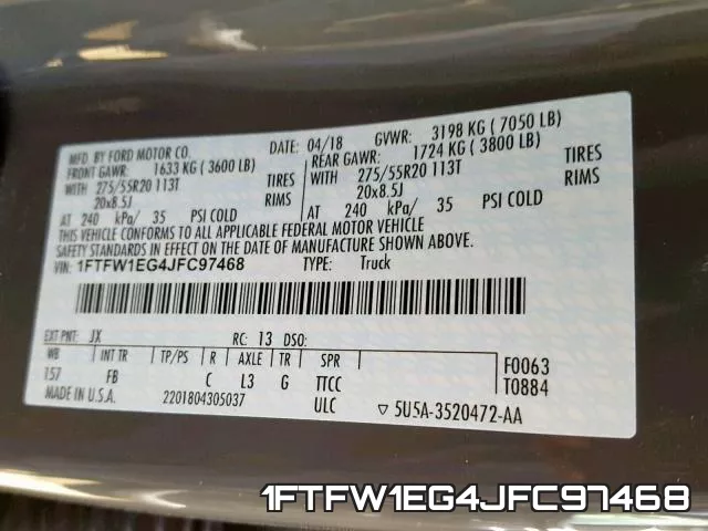 1FTFW1EG4JFC97468 фото 2
