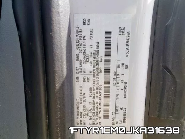 1FTYR1CM0JKA31638 фото 2