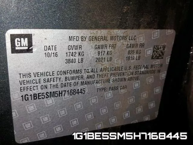 1G1BE5SM5H7168445 фото 2