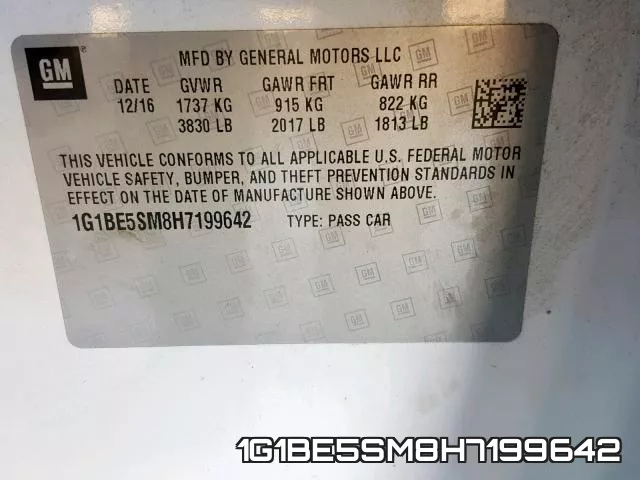 1G1BE5SM8H7199642 фото 2