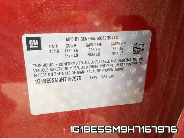 1G1BE5SM9H7167976 фото 2
