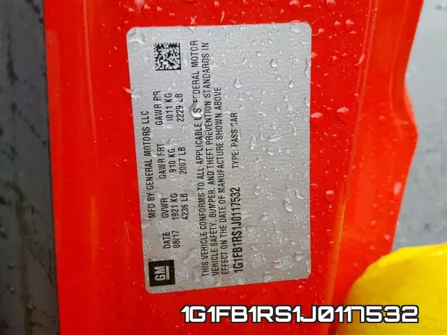 1G1FB1RS1J0117532 фото 2