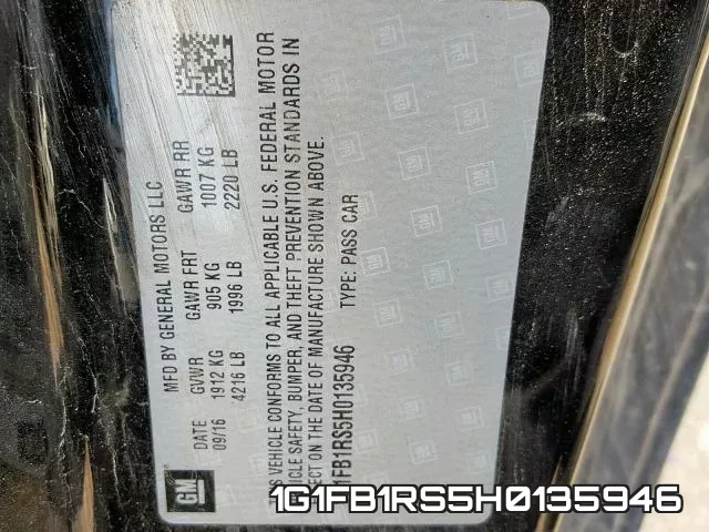 1G1FB1RS5H0135946 фото 2