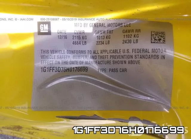 1G1FF3D76H0176699 фото 9