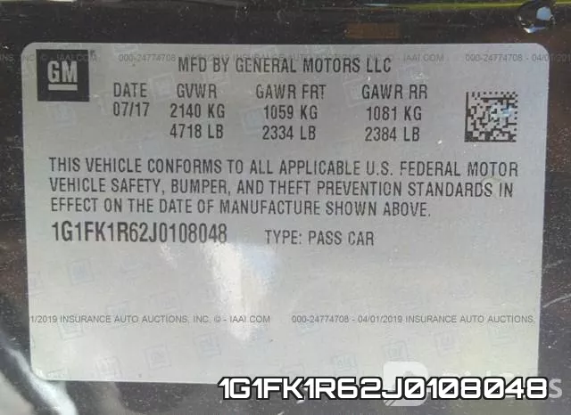 1G1FK1R62J0108048 фото 10