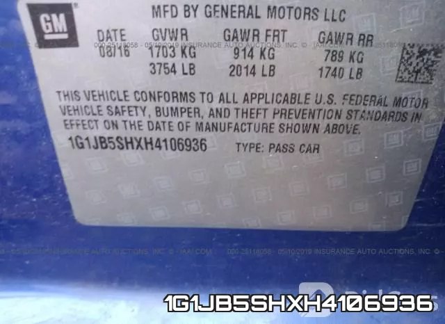 1G1JB5SHXH4106936 фото 10