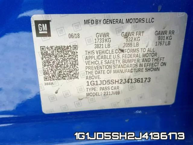 1G1JD5SH2J4136173 фото 2