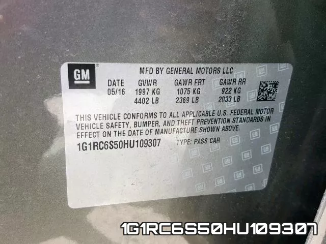 1G1RC6S50HU109307 фото 2