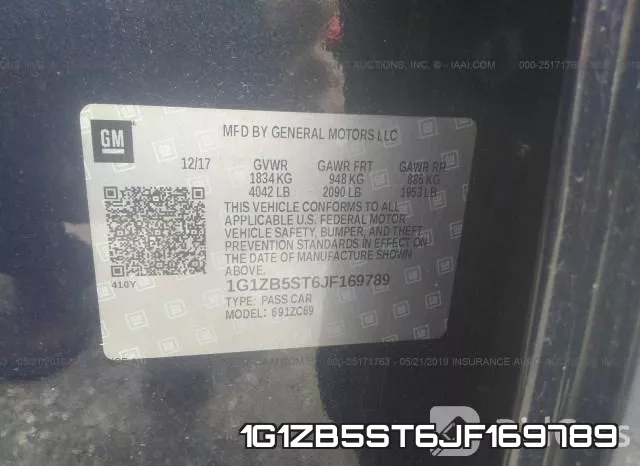 1G1ZB5ST6JF169789 фото 10