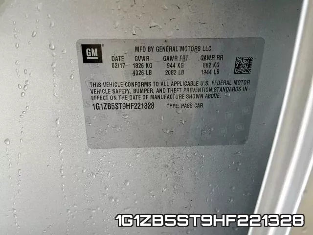 1G1ZB5ST9HF221328 фото 2