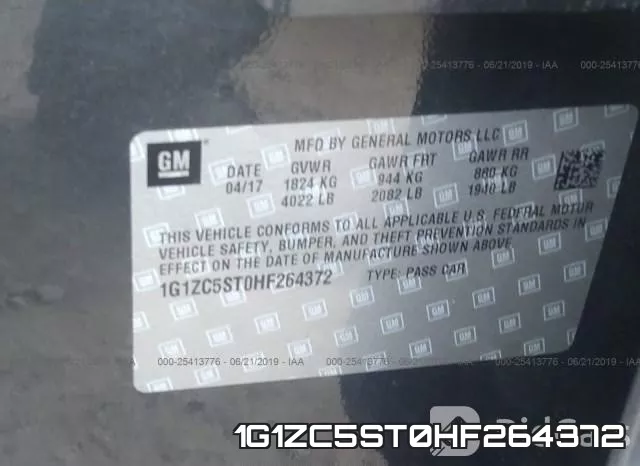 1G1ZC5ST0HF264372 фото 10