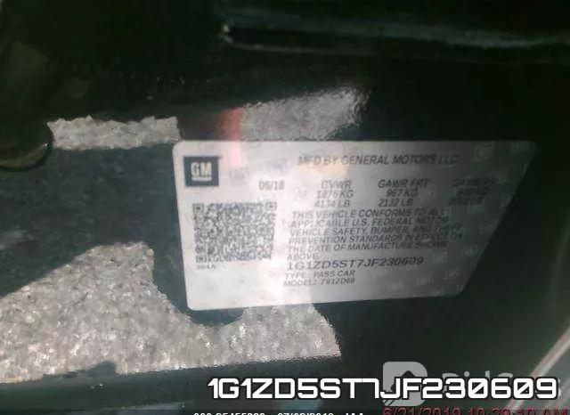 1G1ZD5ST7JF230609 фото 10