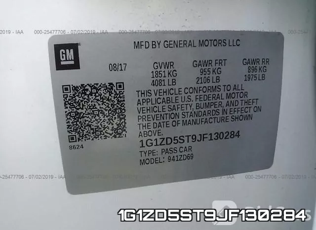 1G1ZD5ST9JF130284 фото 10