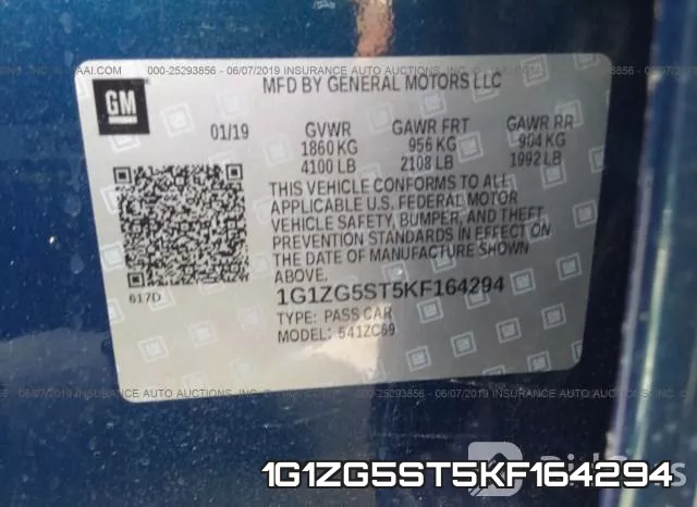 1G1ZG5ST5KF164294 фото 10