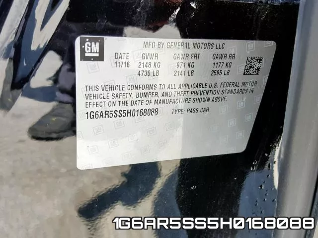 1G6AR5SS5H0168088 фото 2