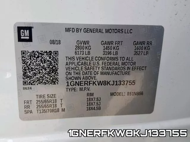 1GNERFKW8KJ133755 фото 2