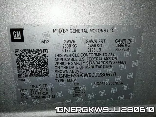 1GNERGKW9JJ280610 фото 2