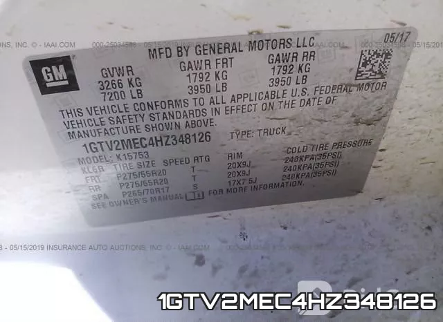 1GTV2MEC4HZ348126 фото 10