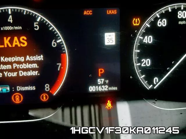 1HGCV1F30KA011245 фото 9