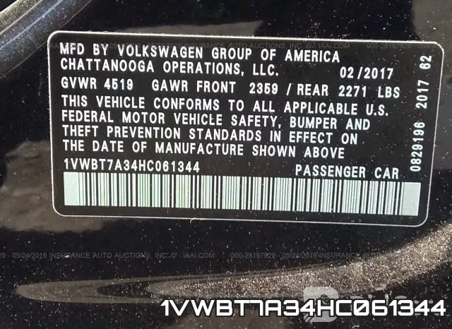 1VWBT7A34HC061344 фото 10