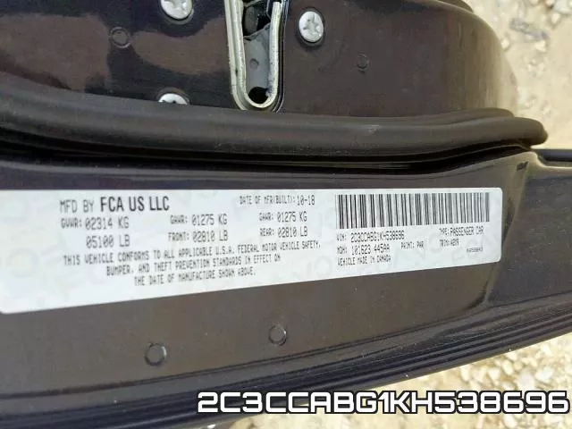 2C3CCABG1KH538696 фото 2