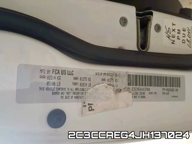 2C3CCAEG4JH137024 фото 2