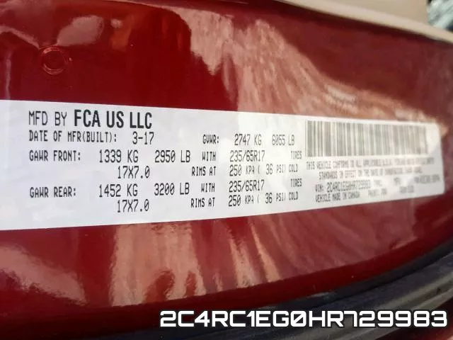 2C4RC1EG0HR729983 фото 2