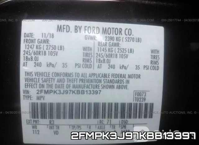 2FMPK3J97KBB13397 фото 10