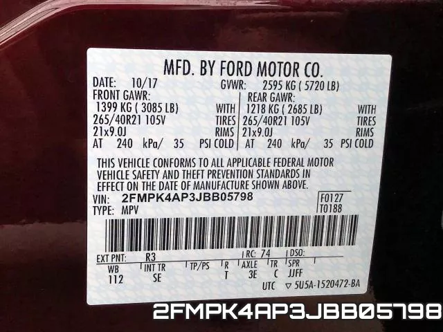 2FMPK4AP3JBB05798 фото 2